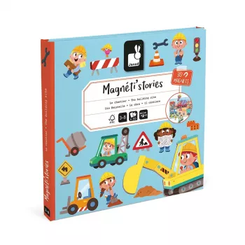 Janod Magneti'stories Chantier set d'histoires magnétique