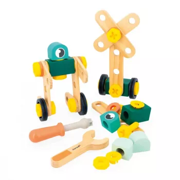 Ensemble de construction Janod Brico'kids 50 pièces dès 3 ans