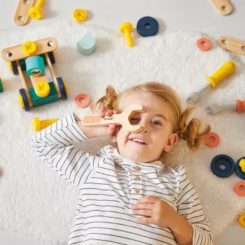Ensemble de construction Janod Brico'kids 100 pièces dès 3 ans