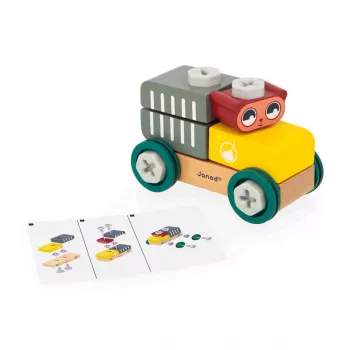 Voiture-jouet à assembler Janod Brico'Kids ours 17 pièces