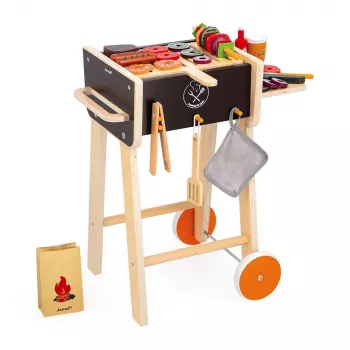 Janod Barbecue en bois avec accessoires