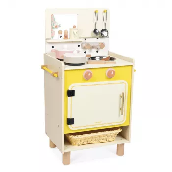 Cuisine en bois Janod avec 10 accessoires Shiny Grandma 3+
