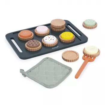 Set de pâtisserie de biscuits en bois Janod 21 pièces Shiny Grandma 3+