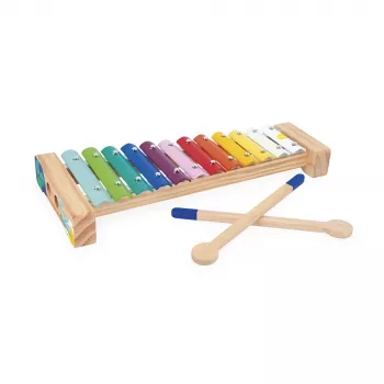 Jouet musical xylophone et cymbales Janod Gioia 18 m+