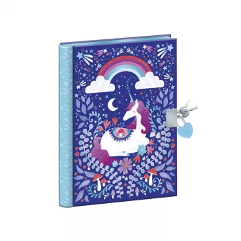 Journal intime secret avec cadenas Janod Unicorn Dreamland 6+