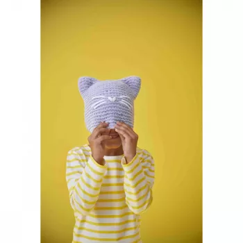 Kit créatif de tricot Janod - bonnet chaton pour enfants 8+