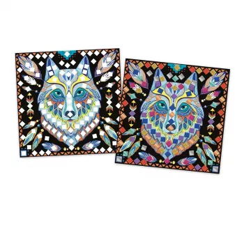 Kit créatif de mosaïque Janod Mandala Party Friends 5-8 ans
