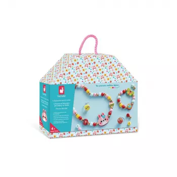 Kit de création de bijoux Janod Flower Garden - kit créatif pour enfants