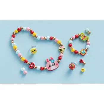 Kit de création de bijoux Janod Flower Garden - kit créatif pour enfants