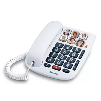 Téléphone de bureau filaire Alcatel TMAX10+ Blanc