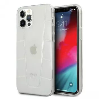 MERCEDES-BENZ MEHCP12MCLCT coque rigide transparente pour iPhone 12/12 Pro 6,1 pouces Transparent Line