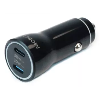 Chargeur de voiture universel Mobilis 60 W 3 A USB-C PD Noir