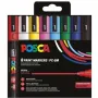 Coffret de 8 marqueurs POSCA Uni-Ball UNI PC-5M Basic (182558)
