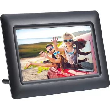 AGFAPHOTO Agfa Photo Cadre photo numérique LED HD 7 avec horloge et calendrier APF700 Noir