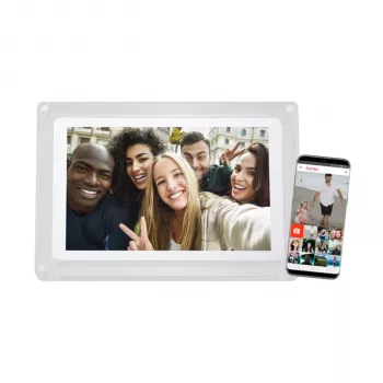 Braun DigiFrame 1020 WiFi cadre photo numérique 10,1 inch blanc acrylique