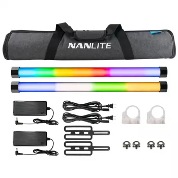 Ensemble de 2 lampes à effets de couleur Nanlite Pavo Tube II 15X