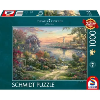 SCHMIDT SPIELE Thomas Kinkade Studios : Harbor in New England (1000 pièces)