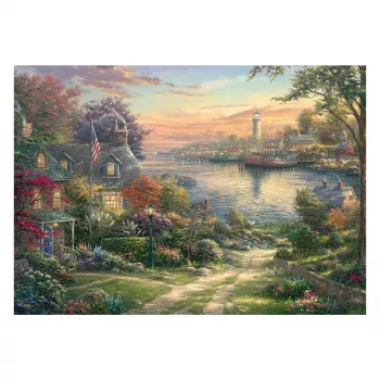 SCHMIDT SPIELE Thomas Kinkade Studios : Harbor in New England (1000 pièces)