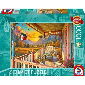 SCHMIDT SPIELE Bergland-Veranda (1000 pièces) puzzle