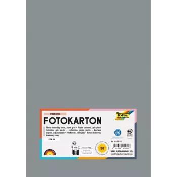 Folia 614/50 84 - Grey - Solid - A4 (210 x 297 mm) - 300 g/m² - 50 Sheets - Germany
