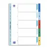 Oxford Intercalaires A4 1-5 multicolores 5 onglets 1 jeu
