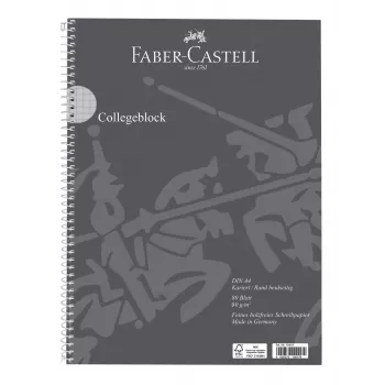 FABER-CASTELL bloc College quadrillé DIN A4 avec marge