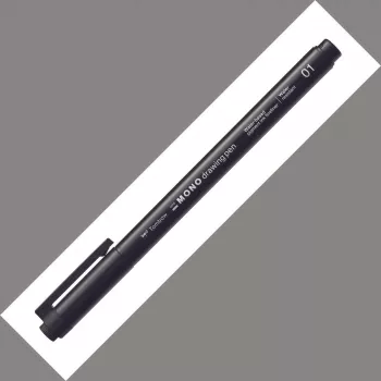 Fineliner de dessin Tombow Mono 01 pointe 0,24 mm trait noir pack de 12