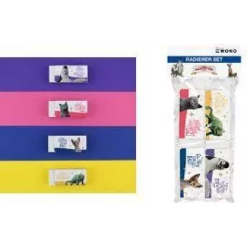 Gommes Tombow The School of Magical Animals blanches, lot de 4