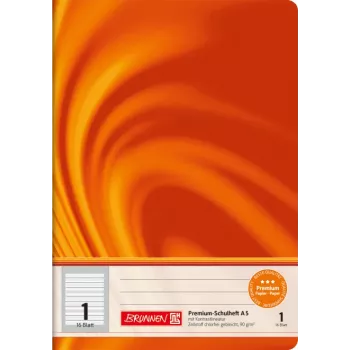Brunnen Vivendi cahier scolaire A5, réglure contrastée, Lineatur 1, orange