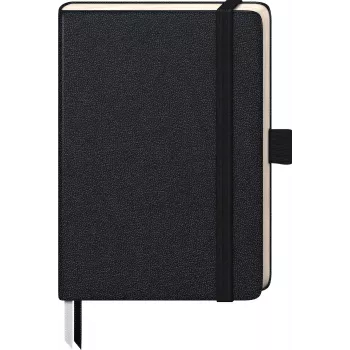 Carnet BRUNNEN KOMPAGNON A6 quadrillé noir 96 feuilles reliure cousue