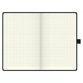 Carnet BRUNNEN KOMPAGNON A5 petits carreaux noir 96 feuilles