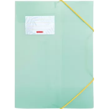 Chemises BRUNNEN Colours of Summer Collection, DIN A4, couleurs assorties, lot de 3, polypropylène, fermeture à élastique, capacité 150 feuilles