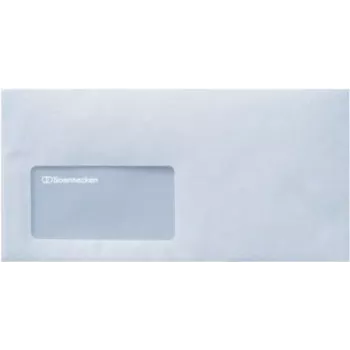 Soennecken 2929 Enveloppe DL, avec fenêtre, 75 g/m², autocollante, blanche, 1000 pièces