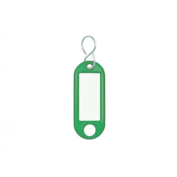Trombone Jumbo WEDO vert 52 mm 21 mm, 10 pièces en acier plastifié