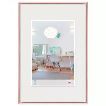 Cadre photo Walther New Lifestyle 30x40 cm or rose plastique KV040Y