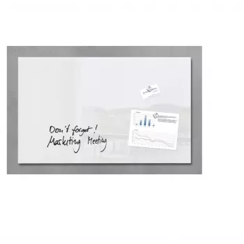 Tableau magnétique en verre SIGEL artverum 780 x 480 mm super blanc