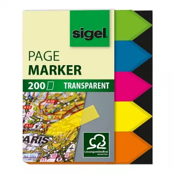Onglets index SIGEL HN613 autocollants 45x60 mm blanc 200 pièces