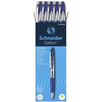 Stylo gel Schneider Gelion+ bleu 0,4 mm - Lot de 10