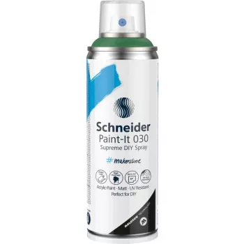 Peinture aérosol acrylique Schneider Paint-It 030 Supreme DIY verte 200 ml
