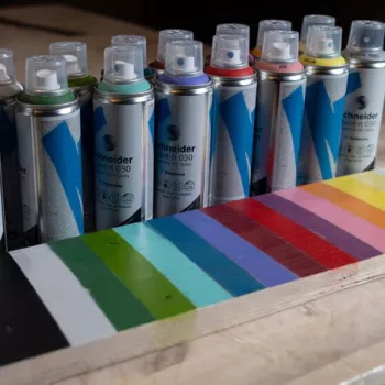 Peinture aérosol acrylique Schneider Paint-It 030 Supreme DIY jaune 200 ml