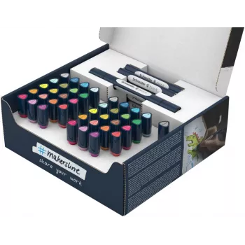 Ensemble de 52 feutres pinceaux Schneider Paint-It 040, couleurs assorties