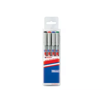 Stylo pour rétroprojecteur EDDING 4-152-4 non permanent assorti, 4 pièces par pack