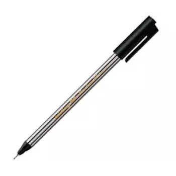 Stylo fineliner EDDING 89 noir 0,5 mm, encre à base d'eau, corps rond en plastique