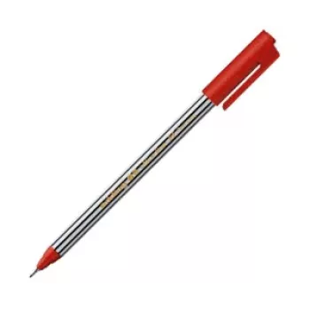 Stylo fineliner EDDING 89 rouge 0,5 mm, pointe ronde, encre à base d'eau, corps en plastique