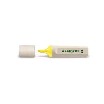 edding 24 EcoLine Surligneur, jaune, pointe biseau 2-5 mm, lot de 10