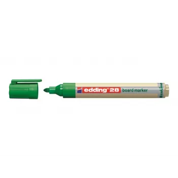 EDDING EcoLine 28 Marqueur tableau blanc noir pointe ronde 1,5-3 mm rechargeable