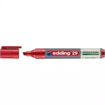 edding 29 EcoLine Marqueur tableau blanc, pointe biseau 1-5 mm, rouge (4-29002)