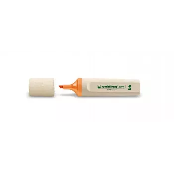 edding EcoLine 24 Surligneur, pointe biseautée, orange, 10 pièces