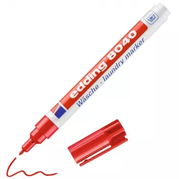 EDDING 8040 Marqueur textile 1,0 mm rouge pointe ronde