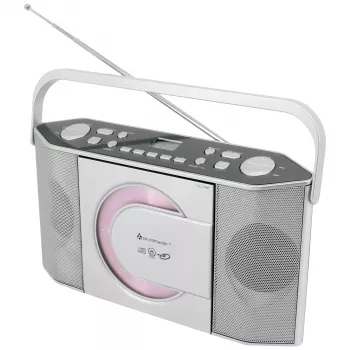 Soundmaster RCD1755SI radio CD portable avec tuner FM, argent